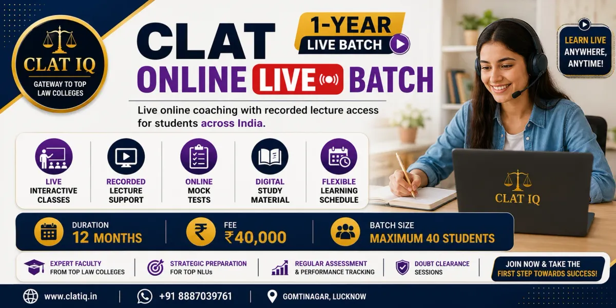 CLAT 2028 Online Live Batch