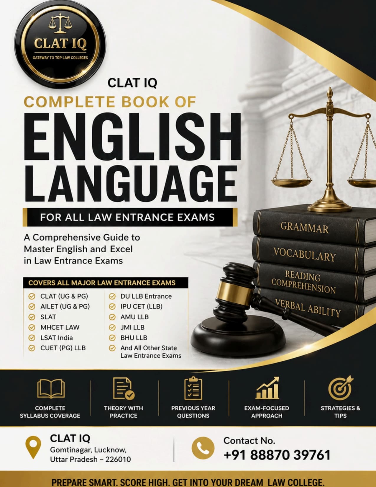 CLAT IQ English Language: The Complete Guide for CLAT, AILET, SLAT, MHCET Law, CUET & All Law Entrance Exams