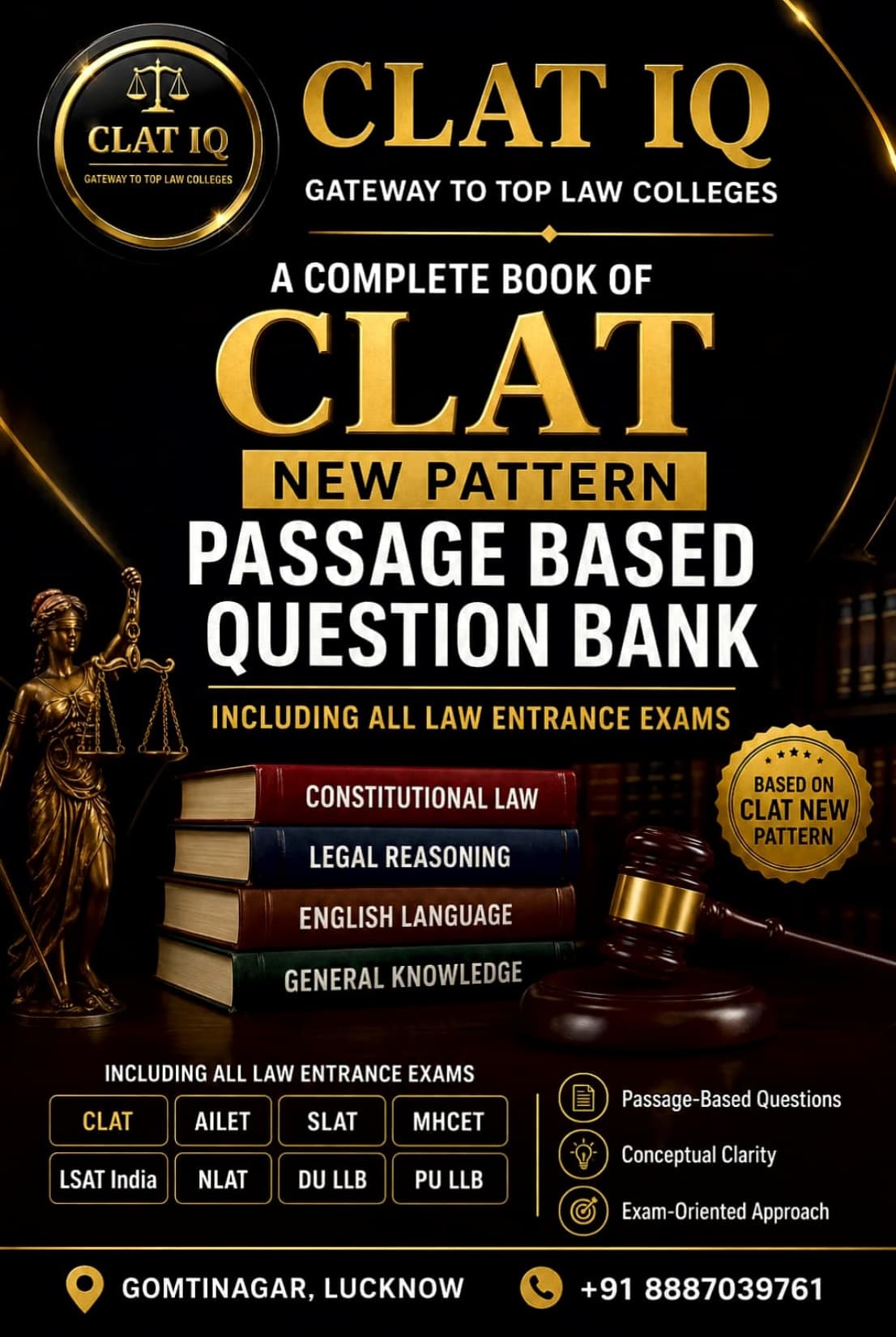CLAT IQ Passage-Based Question Bank: The Complete Practice Book for CLAT & All Law Entrance Exams