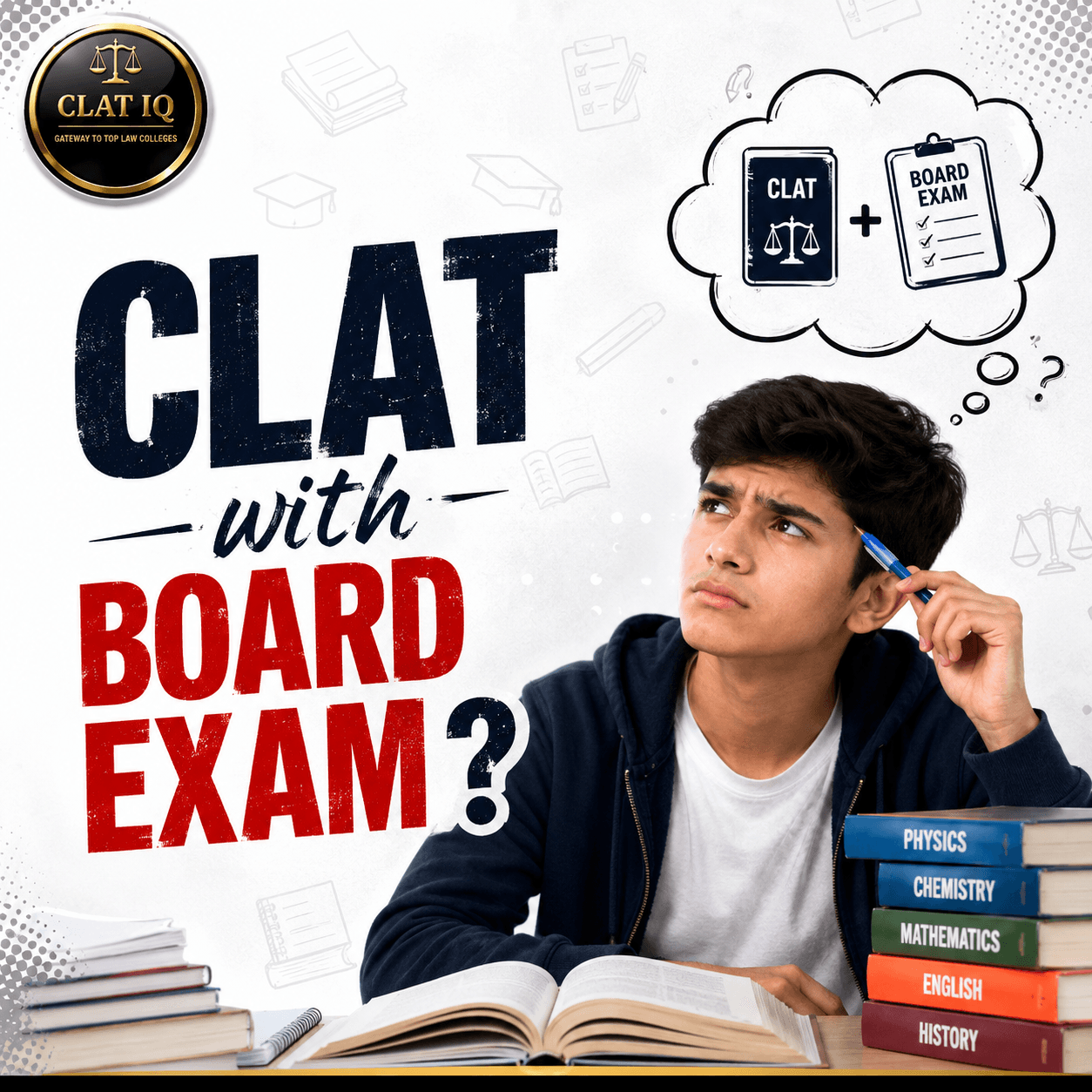 Balancing CLAT Preparation with Board Exam
