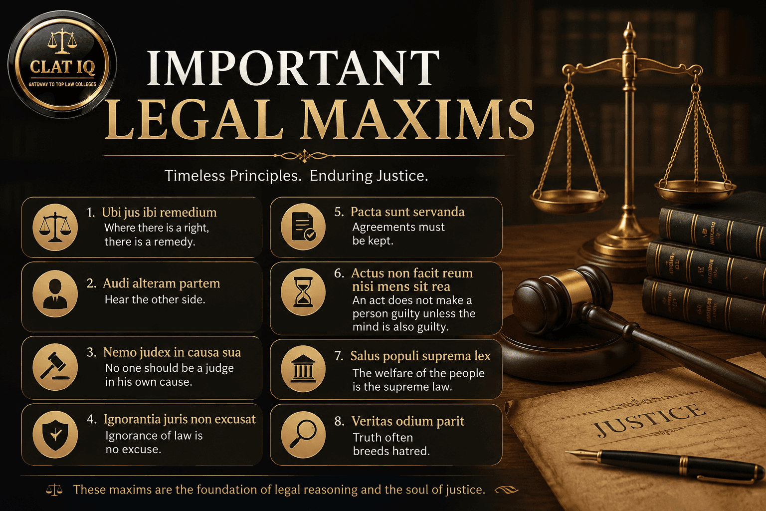 Important Legal Maxims for CLAT: A Complete Guide